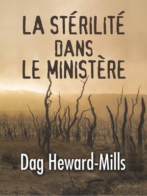 cover image of La stérilité dans le ministère